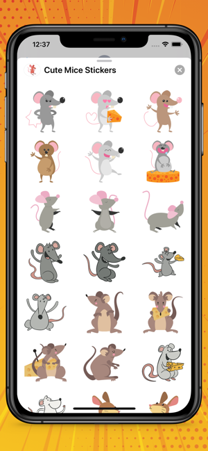 Cute Mice Stickers(圖4)-速報App