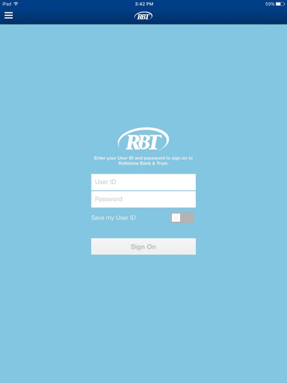 RBT Mobile for iPad