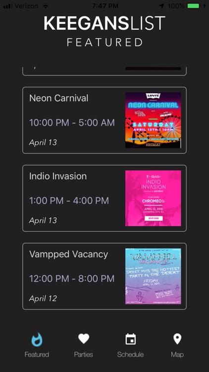 KeegansList Coachella Edition