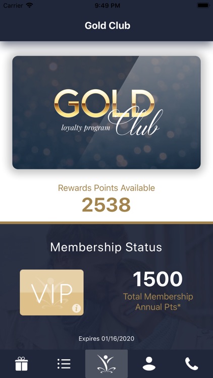 Gold Club Loyalty Program