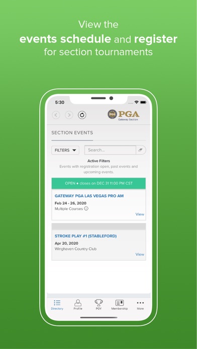 Gateway PGA Section screenshot 2