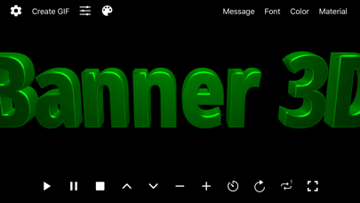 Banner 3D - scrolling text app Screenshots