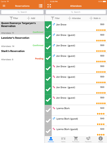 MyGuestlist Manager - náhled