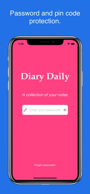 Diary with lock