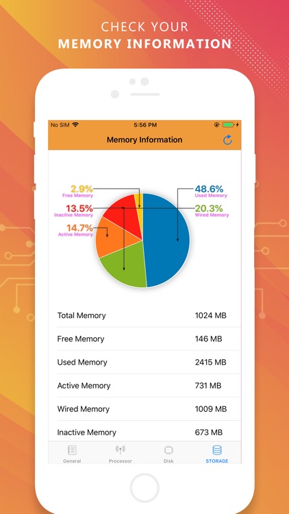 Memory Monitor: Storage Info