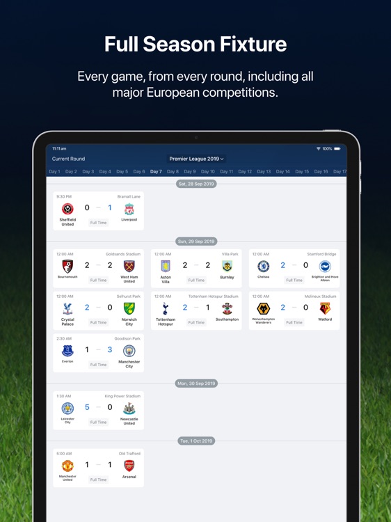 EPL Live for iPad: Soccer news screenshot-3