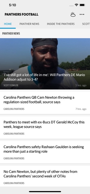 News for The Carolina Panthers(圖1)-速報App