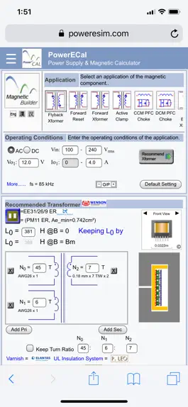 Game screenshot PowerECal - Power Supply Tool apk