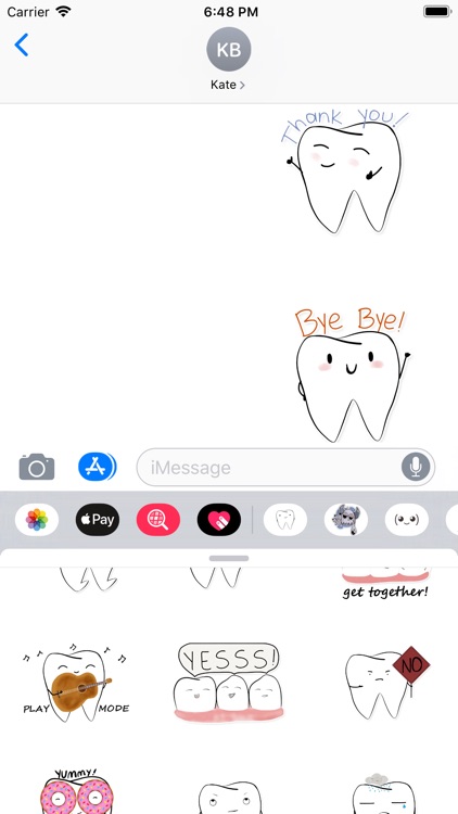 Cute Teeth Sticker Pack