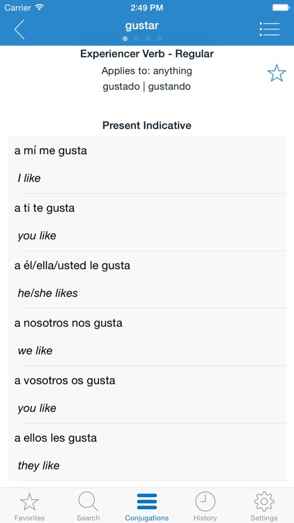 English Spanish Verbs