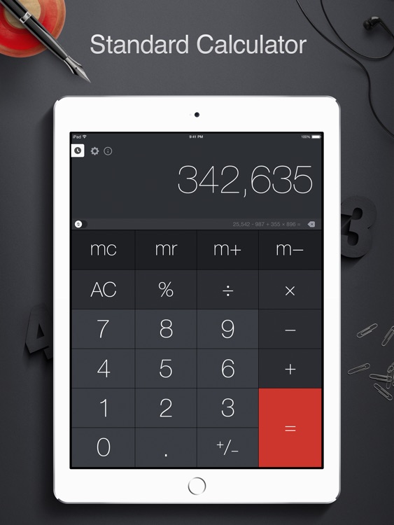 Calculator Pro+ for iPad.