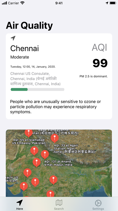 Inhale Air Quality Monitor screenshot 2