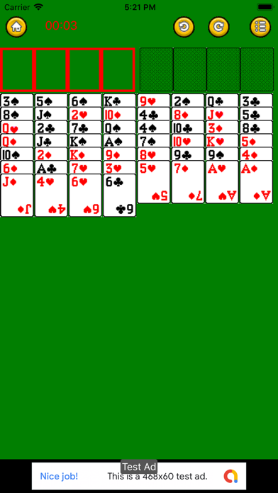 Freecell-card-game screenshot 3