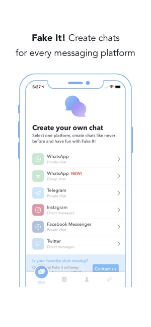 Fake It - fake chat creator(圖1)-速報App