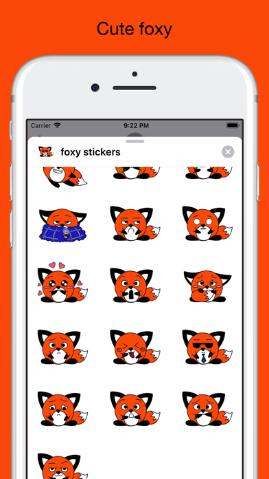 Fox emoji & Stickers foxy screenshot 2