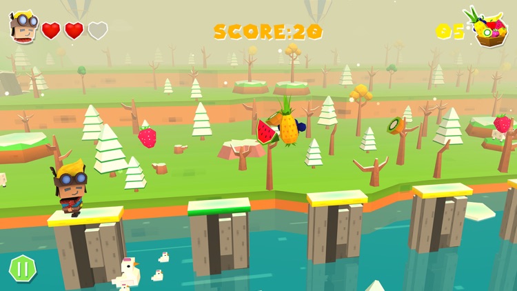 Tiny Jumper Justin: Fruit Rush screenshot-5