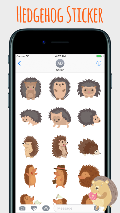 How to cancel & delete Spiky Hedgehog Stickers from iphone & ipad 1