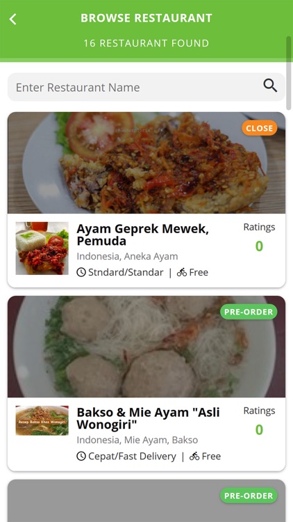 SingaFood - Online Food Order