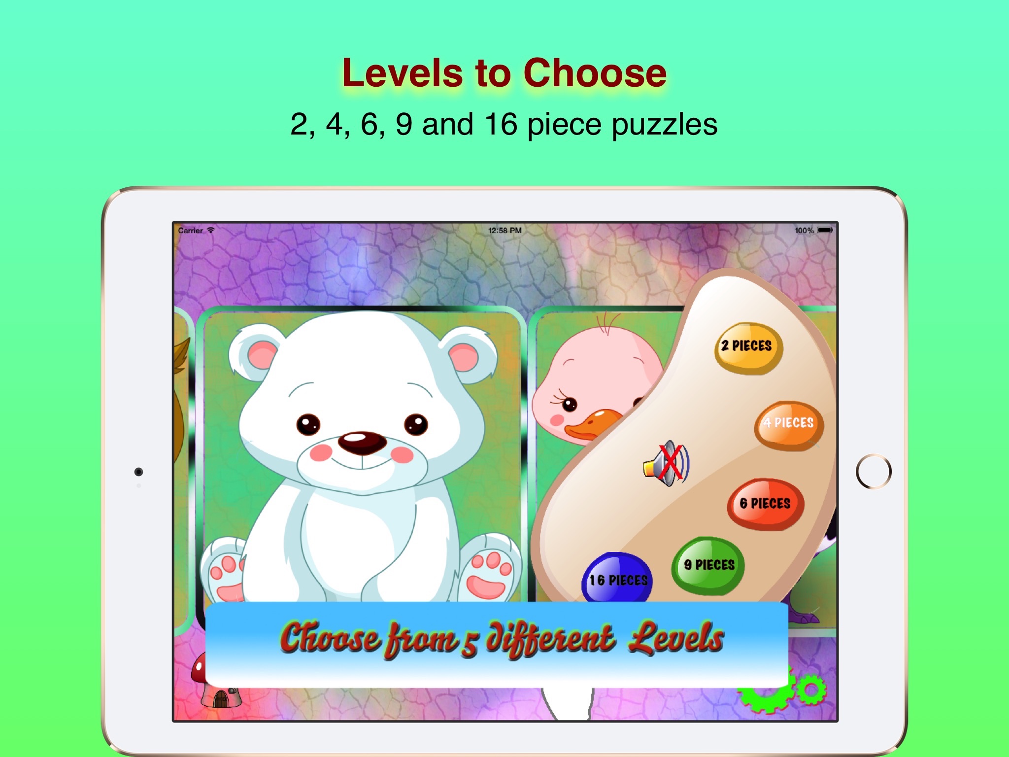 Cute Animals Jigsaw 123 screenshot 2