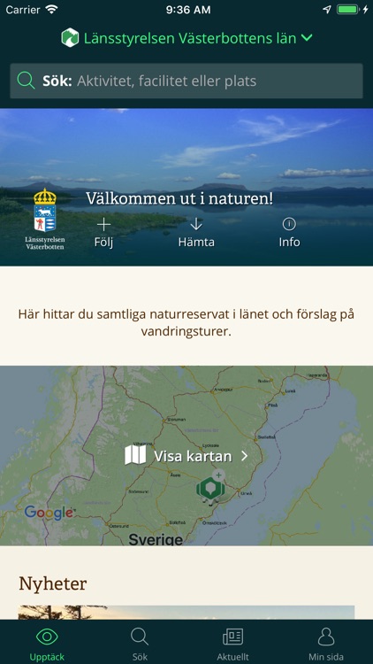 Västerbottens Naturkarta