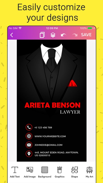 Business Card Maker, Creator screenshot-5