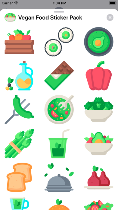 Vegan Food Sticker Pack screenshot 2
