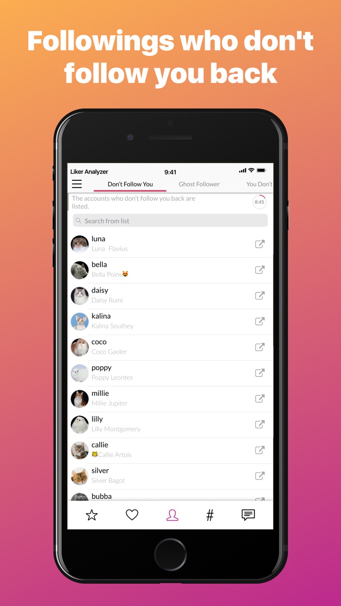 Liker Analyzer for Instagram