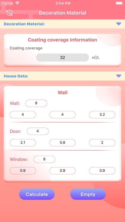 Decoration Material-Calculator screenshot-3