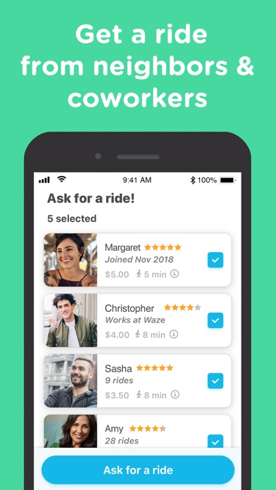 Waze Rider - Get a Ride Screenshot 1