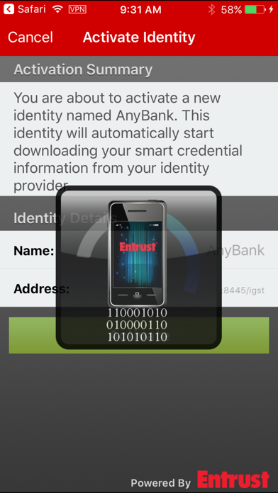 How to cancel & delete Entrust IG Mobile Smart Cred from iphone & ipad 4
