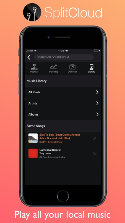 SplitCloud Double Music Player screenshot-3