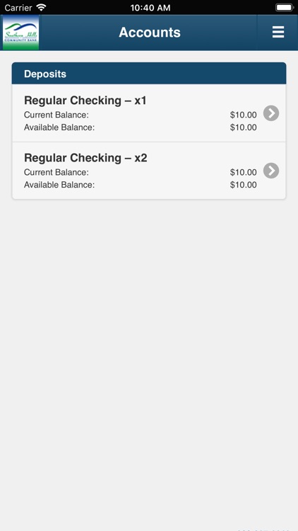 Southern Hills iMobile Banking