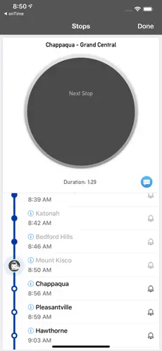 Captura de Pantalla 2 onTime : MNR - MetroNorth Rail iphone