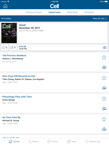 Cell Press Journal Reader screenshot 3