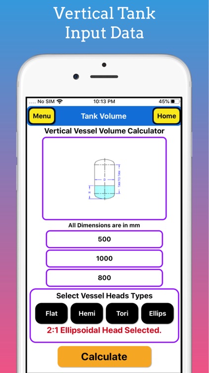 Tank Partial Volume Calculator screenshot-5