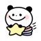 Here comes the cute and kind iMessage panda sticker