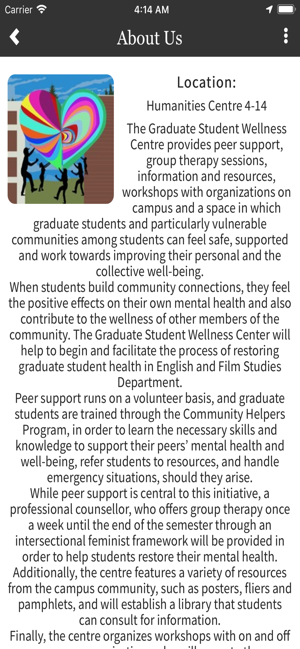 Grad Student Wellness Centre(圖2)-速報App