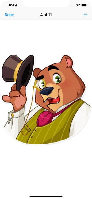 Todd Bear Moods For iMessages(圖5)-速報App