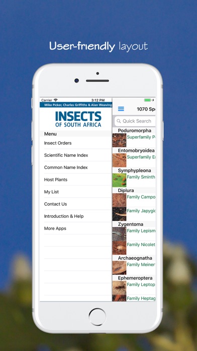 eInsects of South Africa App | AppWebKit