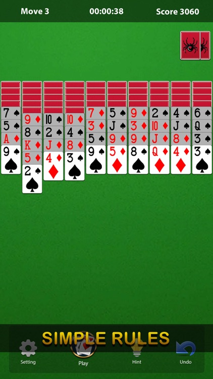 Spider Solitaire ◆◆ screenshot-3