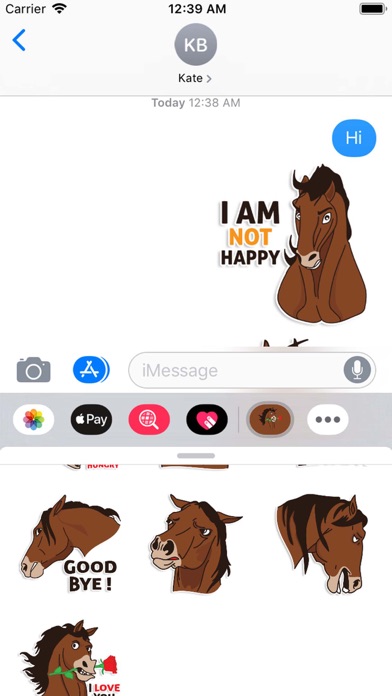 Horse Moji StickerPack screenshot 2