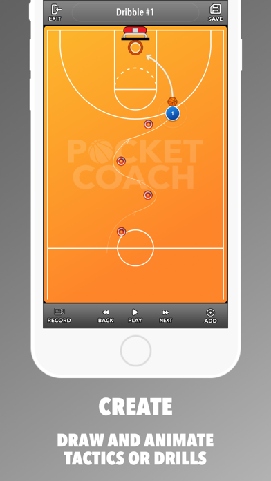 Pocket Coach: Basketball Board screenshot 2