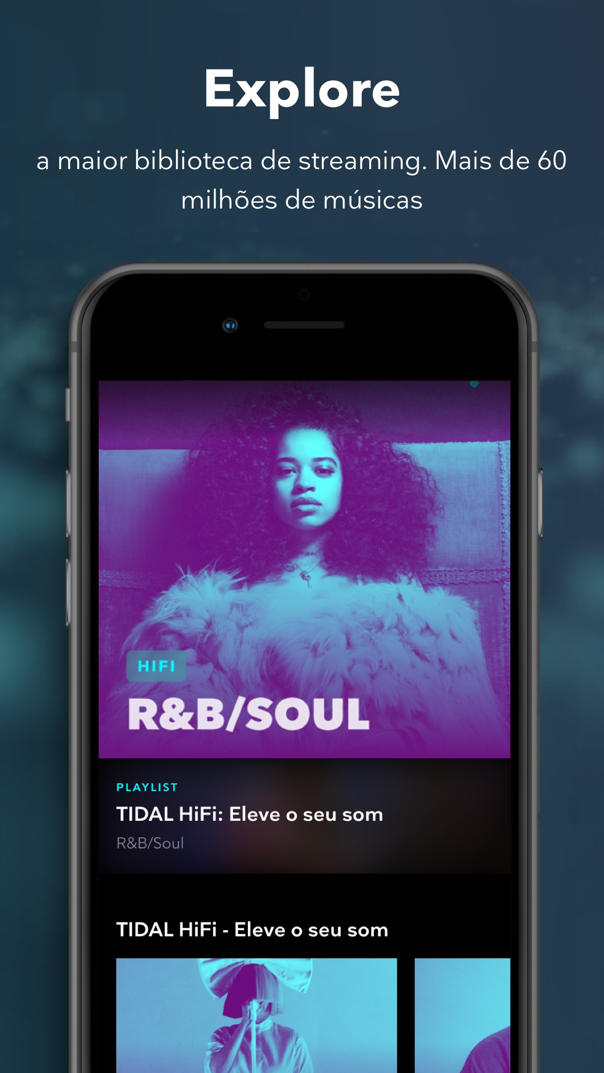 Screenshot do app TIDAL Music