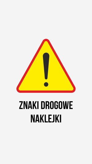 Znaki drogowe naklejki