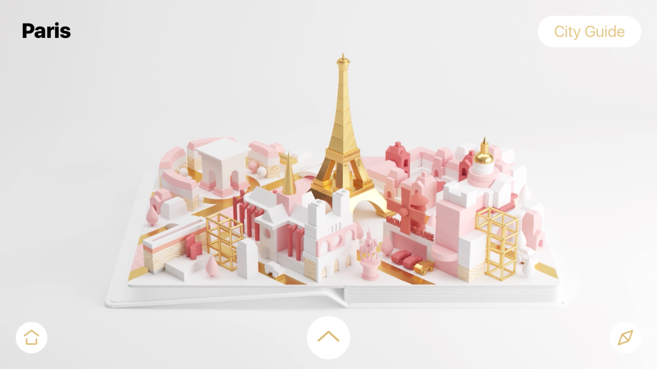 Screenshot do app AirPano City Book