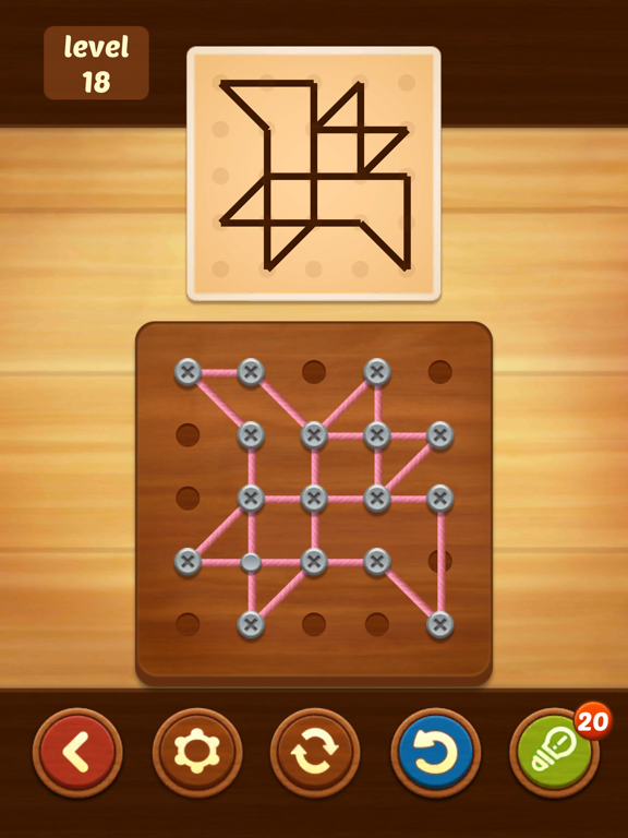 iPad Image of Line Puzzle: String Art