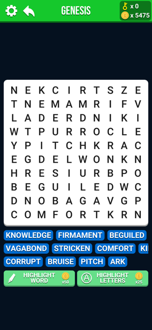 Word Search from Bible 2020