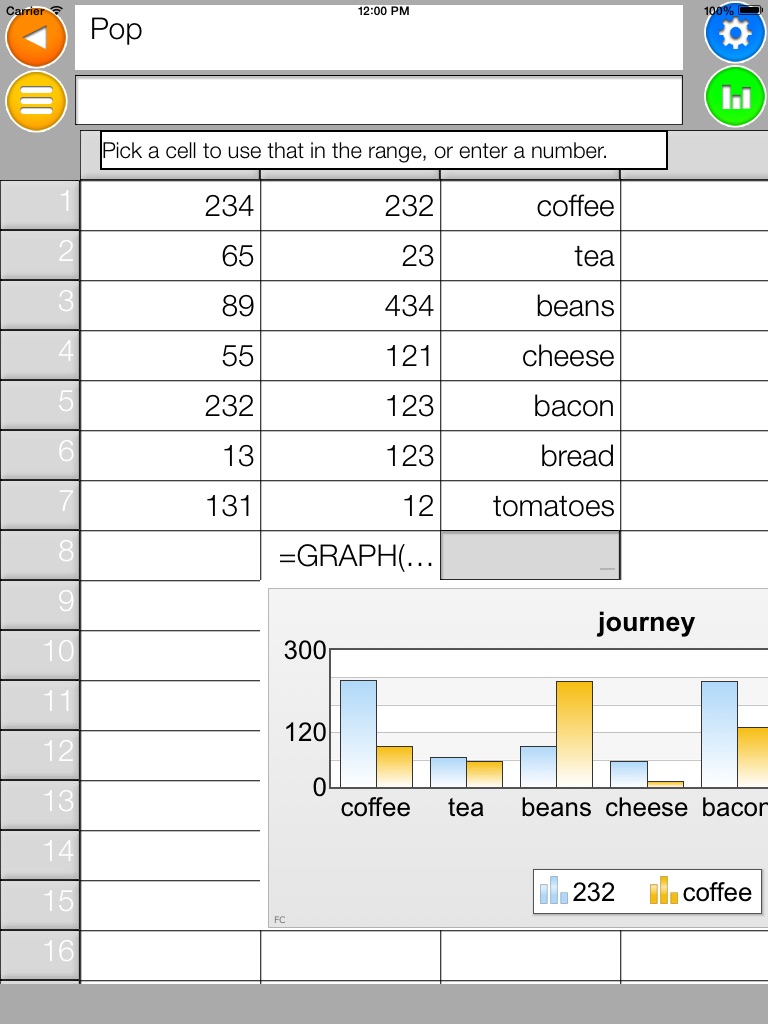 Spreadsheet Pro HD screenshot 4