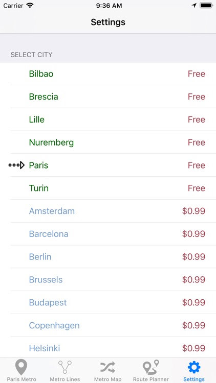 Europe's Subway & Metro lines