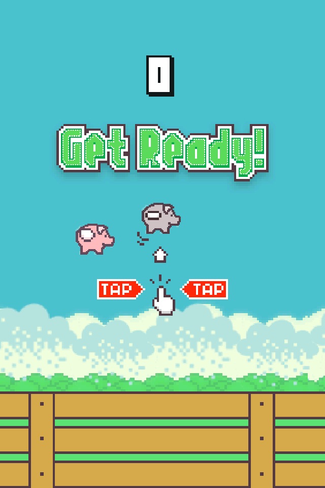 Bouncy Pig - Flappy Wings screenshot 2